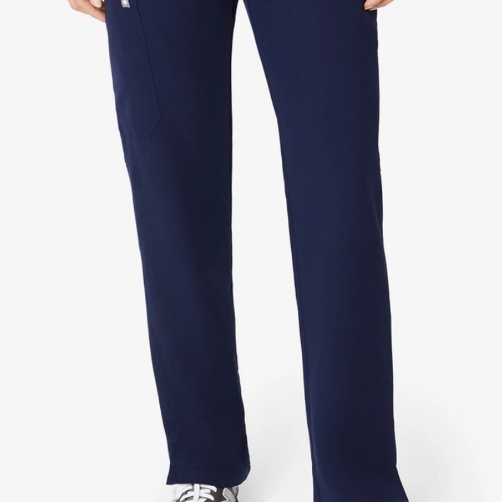 Navy blue FIGS scrub pants